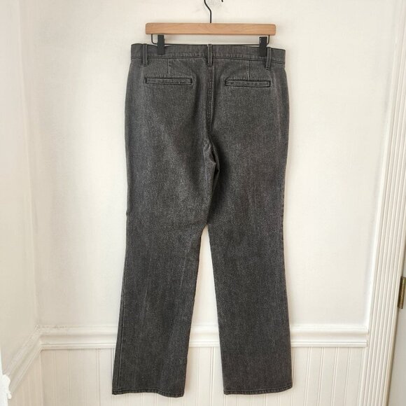 Talbots Pinstripe Grey Bootcut Jeans Denim Women's Size 8 - Picture 2 of 9